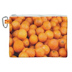 Oranges 3 Canvas Cosmetic Bag (xl) by trendistuff