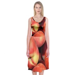 Peaches 1 Midi Sleeveless Dress by trendistuff
