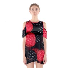 Raspberries 1 Shoulder Cutout One Piece by trendistuff