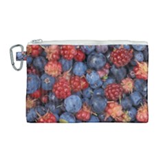 Wild Berries 1 Canvas Cosmetic Bag (large) by trendistuff