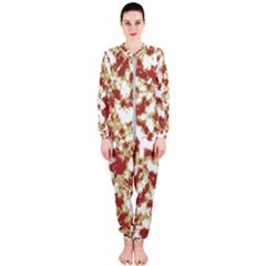 Abstract Textured Grunge Pattern Onepiece Jumpsuit (ladies)  by dflcprints