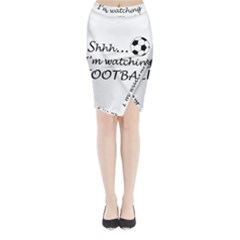 Football Fan  Midi Wrap Pencil Skirt by Valentinaart