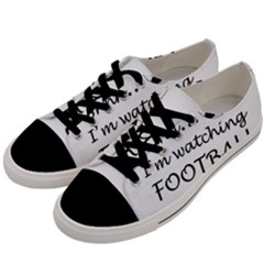 Football Fan  Men s Low Top Canvas Sneakers by Valentinaart