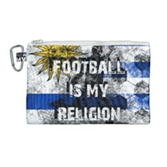 Football Is My Religion Canvas Cosmetic Bag (large) by Valentinaart