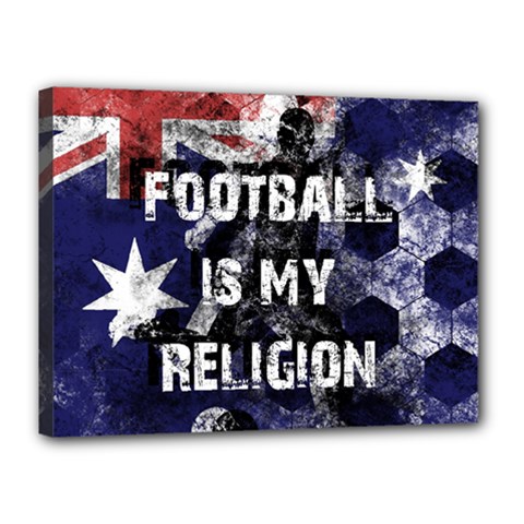 Football Is My Religion Canvas 16  X 12  by Valentinaart