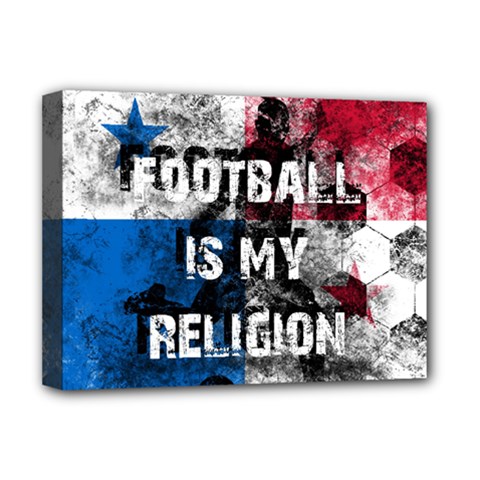 Football Is My Religion Deluxe Canvas 16  X 12   by Valentinaart