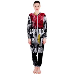 Football Is My Religion Onepiece Jumpsuit (ladies)  by Valentinaart