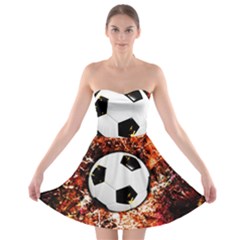 Football  Strapless Bra Top Dress by Valentinaart