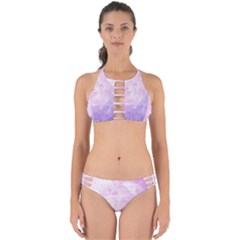 Beautiful Rose, Soft Violet Colors Perfectly Cut Out Bikini Set by FantasyWorld7