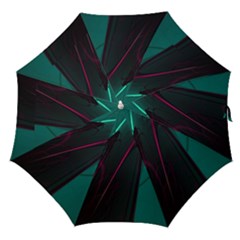 Abstract Green Purple Straight Umbrellas by Sapixe