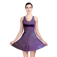 Abstract Purple Pattern Background Reversible Skater Dress by Sapixe