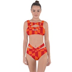 Background Texture Pattern Colorful Bandaged Up Bikini Set 