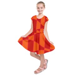 Background Texture Pattern Colorful Kids  Short Sleeve Dress