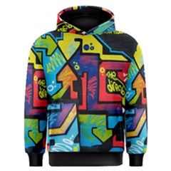 Urban Graffiti Movie Theme Productor Colorful Abstract Arrows Men s Overhead Hoodie by genx