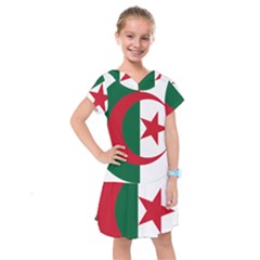 Roundel Of Algeria Air Force Kids  Drop Waist Dress by abbeyz71