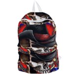 Confederate Flag Usa America United States Csa Civil War Rebel Dixie Military Poster Skull Foldable Lightweight Backpack