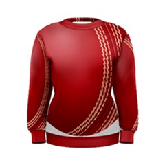 Cricket Ball Women s Sweatshirt by Sapixe
