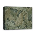 Vintage Background Green Leaves Deluxe Canvas 14  x 11 