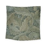 Vintage Background Green Leaves Square Tapestry (Small)