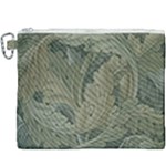 Vintage Background Green Leaves Canvas Cosmetic Bag (XXXL)