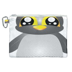 Cute Penguin Animal Canvas Cosmetic Bag (xl) by Nexatart