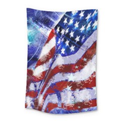 Flag Usa United States Of America Images Independence Day Small Tapestry by Sapixe