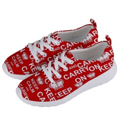 Keep Calm And Carry On Women s Lightweight Sports Shoes by Sapixe