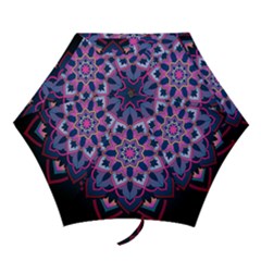 Mandala Circular Pattern Mini Folding Umbrellas by Sapixe