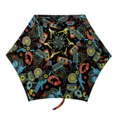 Music Pattern Mini Folding Umbrellas
