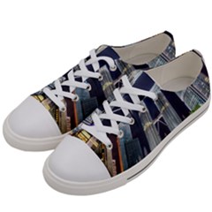New Years Eve Petronas Towers Kuala Lumpur Malaysia Women s Low Top Canvas Sneakers by Sapixe