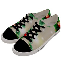 Ornament Christmast Pattern Men s Low Top Canvas Sneakers by Sapixe