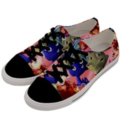 Ove Hearts Cute Valentine Dragon Men s Low Top Canvas Sneakers by Sapixe