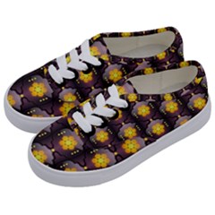 Pattern Background Yellow Bright Kids  Classic Low Top Sneakers by Sapixe