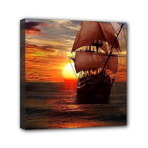 Pirate Ship Canvas Travel Bag
