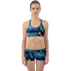 Sea Fans Diving Coral Stained Glass Back Web Gym Set