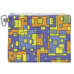 Square Background Background Texture Canvas Cosmetic Bag (xxl)