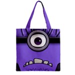 Evil Purple Zipper Grocery Tote Bag