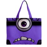 Evil Purple Zipper Mini Tote Bag