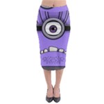 Evil Purple Midi Pencil Skirt