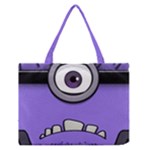 Evil Purple Zipper Medium Tote Bag