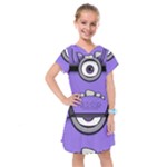 Evil Purple Kids  Drop Waist Dress
