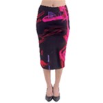 Calligraphy 4 Midi Pencil Skirt