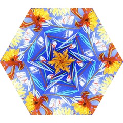 Dscf1385 - Sunflowers In Ceramic Jur Mini Folding Umbrellas by bestdesignintheworld