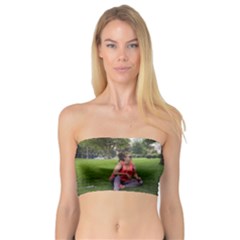 19688418 10155446220129417 1027902896 O - Walking With Daughter And Dog Bandeau Top by bestdesignintheworld
