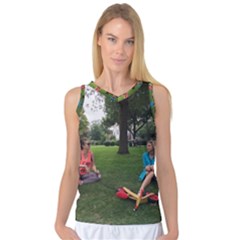 19688418 10155446220129417 1027902896 O - Walking With Daughter And Dog Women s Basketball Tank Top by bestdesignintheworld