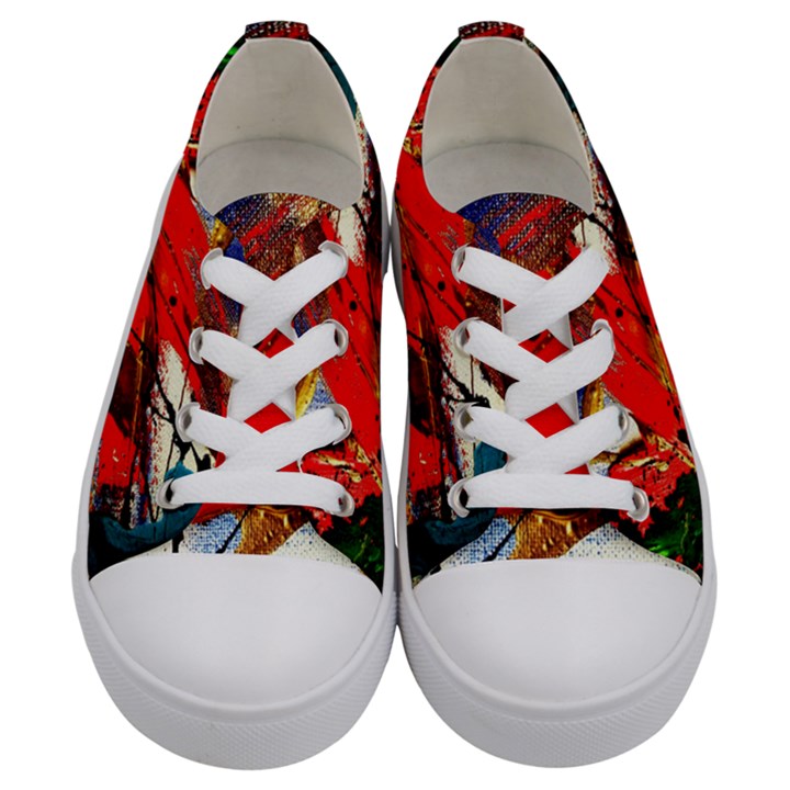 Catalina Island Not So Far 1 Kids  Low Top Canvas Sneakers