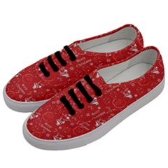 Santa Christmas Collage Men s Classic Low Top Sneakers by Sapixe