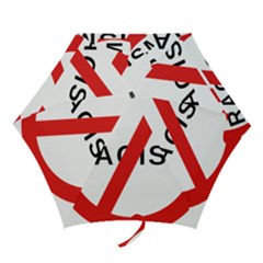No Racism Mini Folding Umbrellas by demongstore