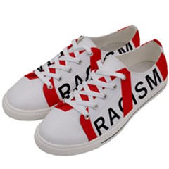 No Racism Women s Low Top Canvas Sneakers by demongstore