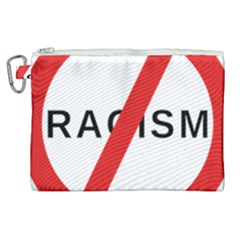 No Racism Canvas Cosmetic Bag (xl) by demongstore